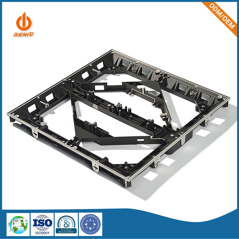 Die Casting Parts Rangka Dinding Panel Belakang Aluminium Indoor HD LED Tampilan Layar Backplane Alloy Gravity Cabinet