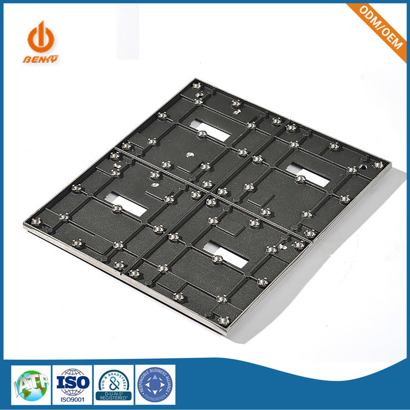 Die Casting Parts Rangka Dinding Panel Belakang Aluminium Indoor HD LED Tampilan Layar Backplane Alloy Gravity Cabinet