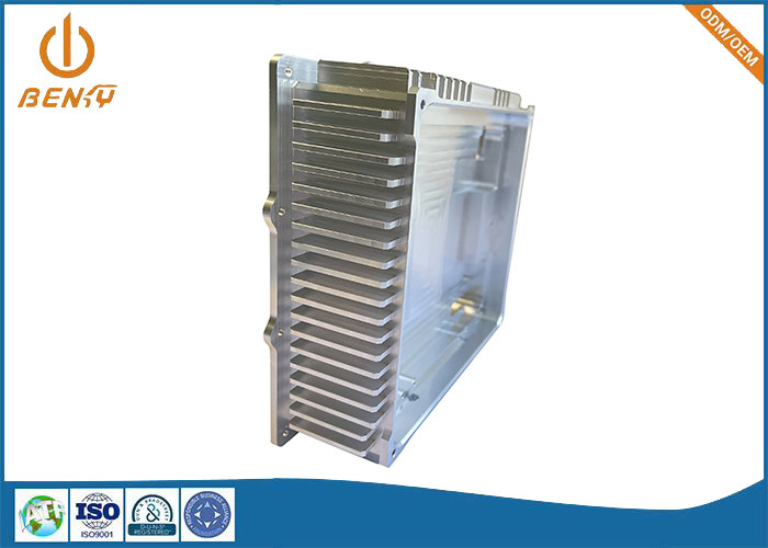 Bagian Mesin CNC Presisi Tinggi Aluminium Heat Sink Box Untuk Power Amplifier