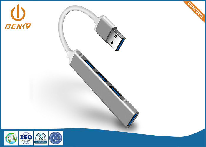 Konektor USB Mesin Aluminium Shell 6 In 1 Docking Station Adapter USB Multiport Hub